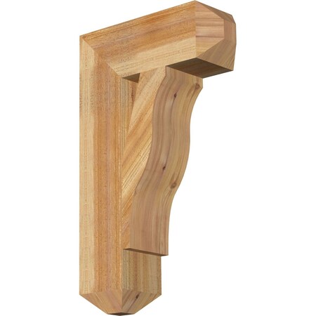 Ekena Millwork Funston Craftsman Rough Sawn Bracket, Western Red Cedar, 6"W x 18"D x 30"H BKT06X18X30FST04RWR
